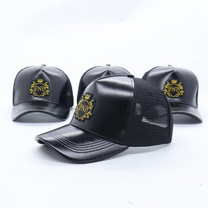 FNP Leather Trucker Hat