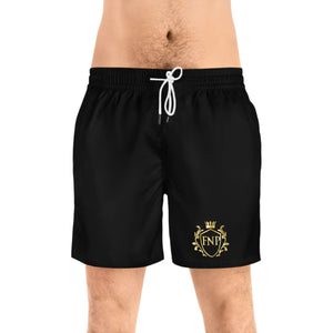 FNP (Focused Never Pressed) Men's Mid-Length Swim Shorts (AOP)