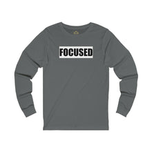 Load image into Gallery viewer, Unisex Focused logo print Long Sleeve Tee