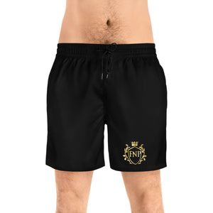 FNP (Focused Never Pressed) Men's Mid-Length Swim Shorts (AOP)