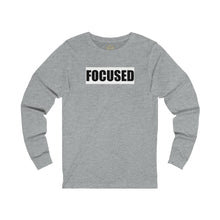 Load image into Gallery viewer, Unisex Focused logo print Long Sleeve Tee