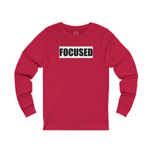 Load image into Gallery viewer, Unisex Focused logo print Long Sleeve Tee