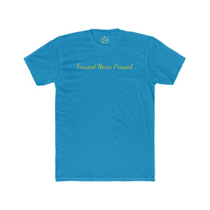 Focused Never Pressed printed Men's Cotton Crew Tee