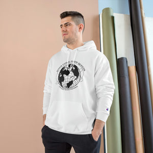 Champion Hoodie with "Kings Come From Queens" logo on the chest